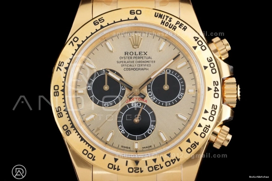 126508 Sub-dial Bracelet Edition On Packable 1:1 Weight 796 Oyster Gain Best DD VSF Black Dial YG Daytona 0730